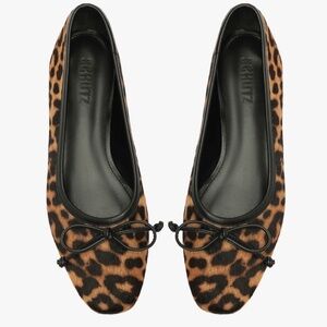 NWT SCHUTZ Leather Flats, Size 8 + Free Gift